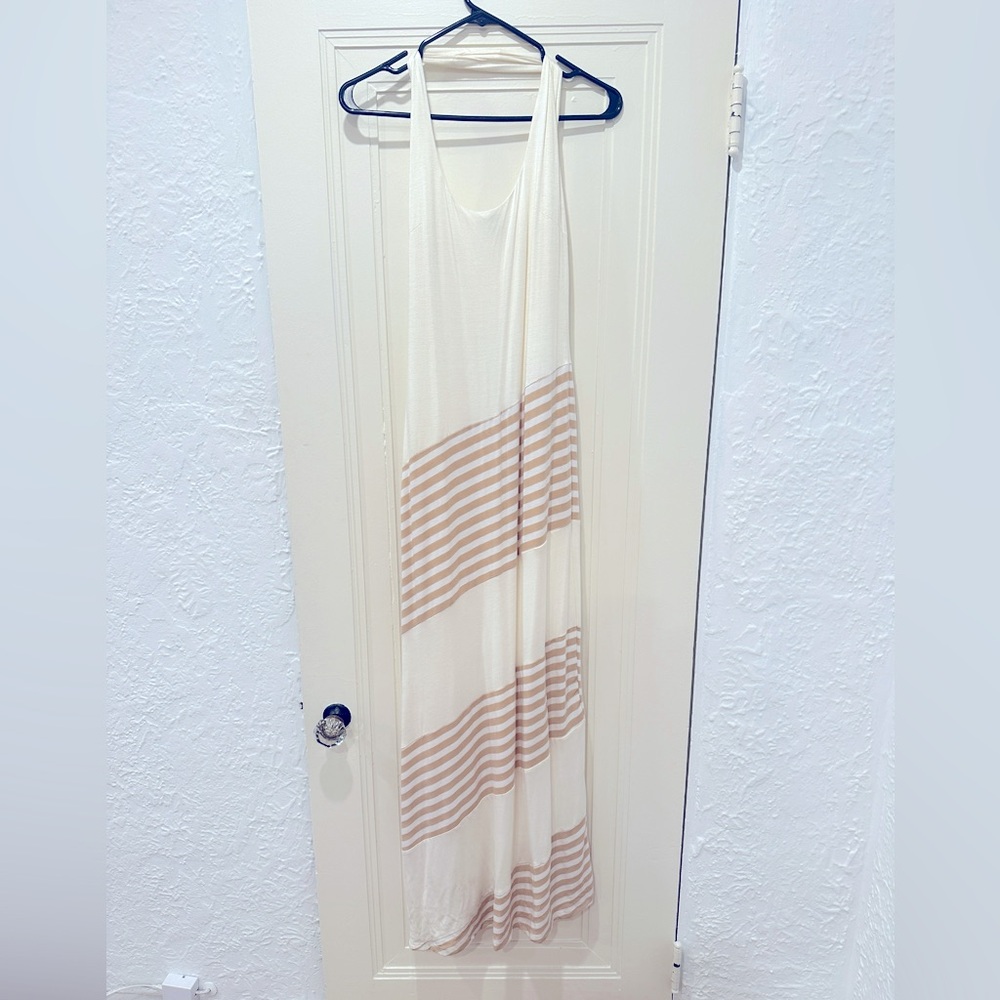 Bebe Stripe Maxi Dress Size S